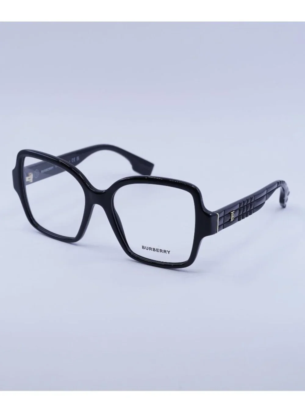 Burberry BE2374 3001 Eyeglasses Black 54mm Square Frame